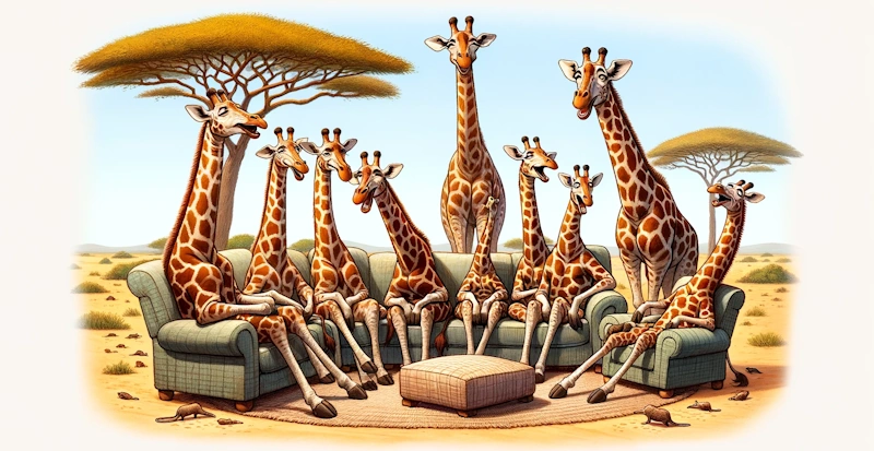 Giraffer har samma antal halskotor som människor